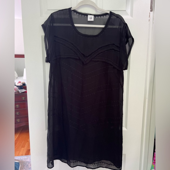 Cabi Sheer Detailed Swim Coverup - Picture 1 of 8